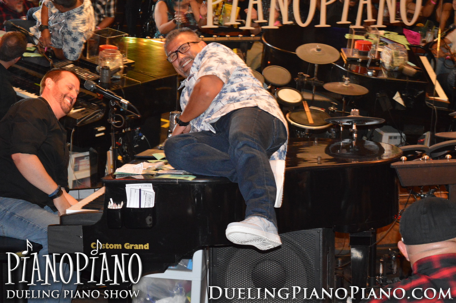 Group from La Verne celebrating at PianoPiano